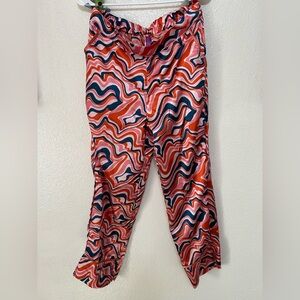 Adore Me Pink and Blue Patterned Pants